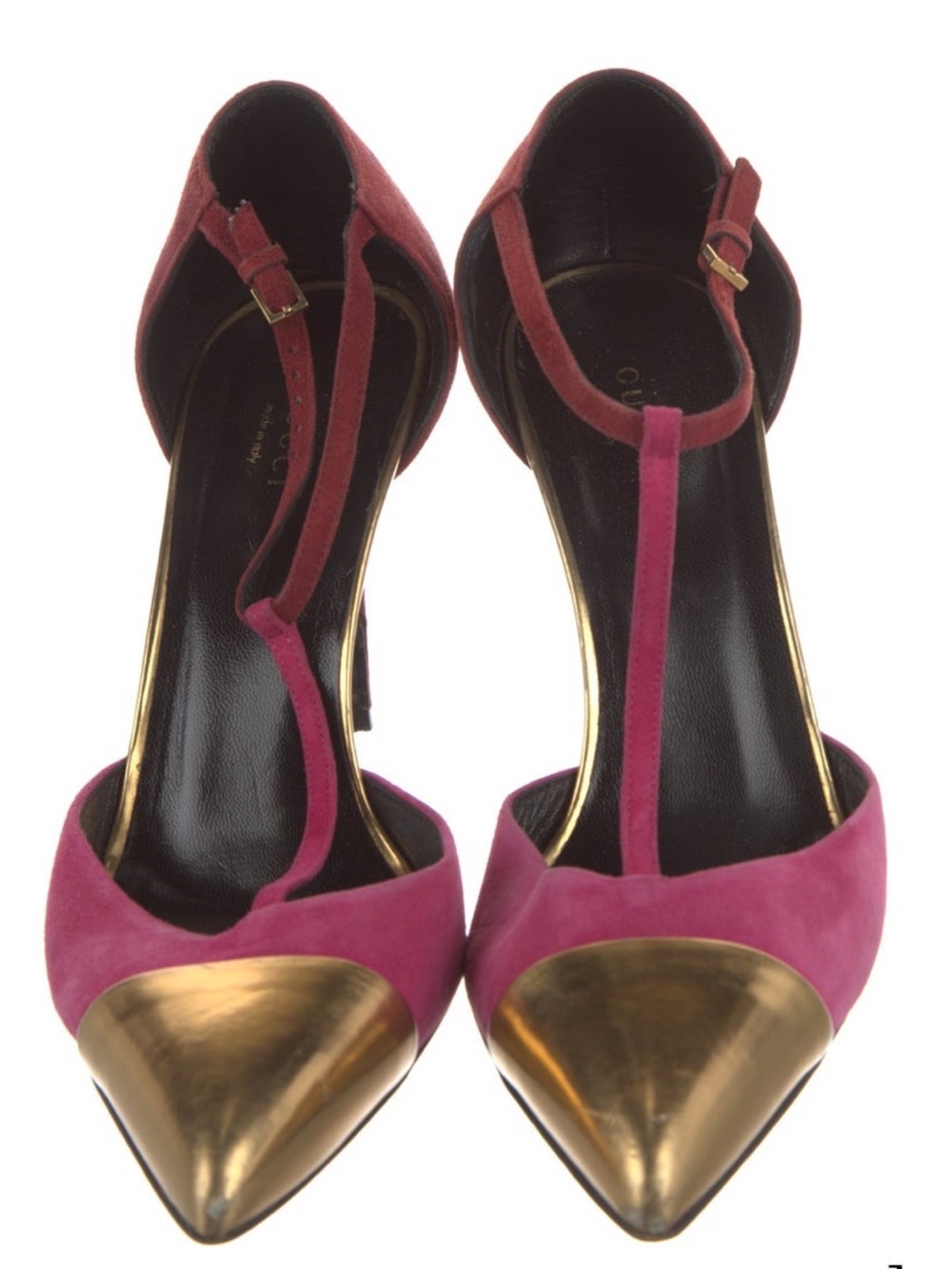 Gucci Colorblock Suede Pumps - Picture 2 of 5